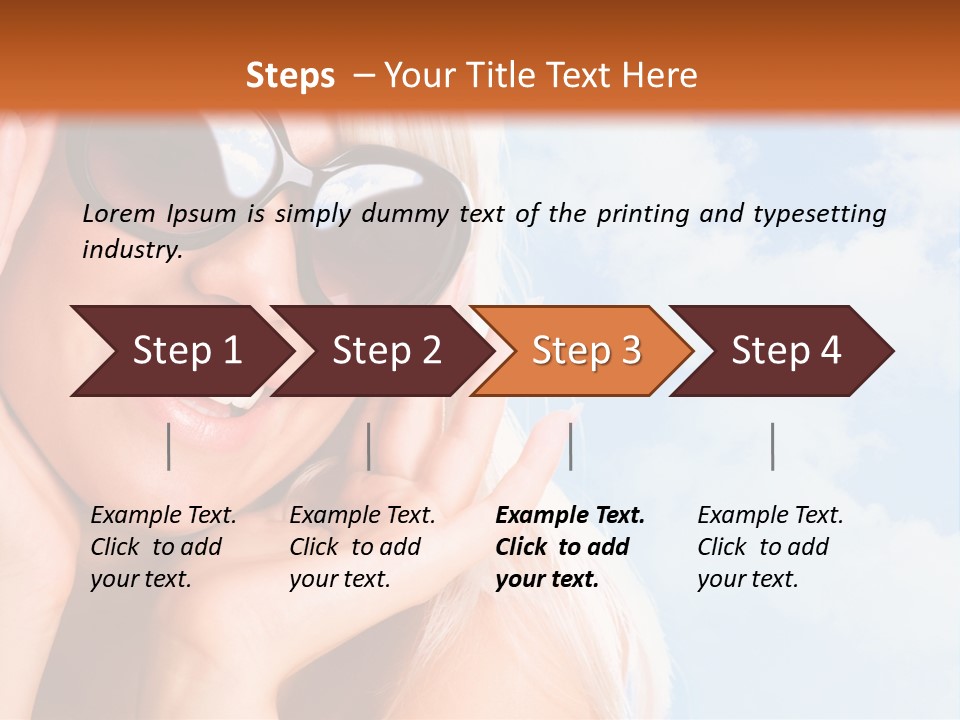 Stylish People Eyes PowerPoint Template