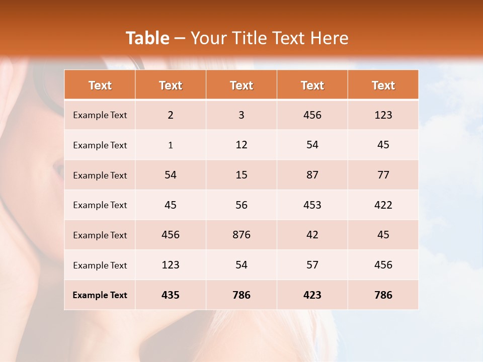 Stylish People Eyes PowerPoint Template