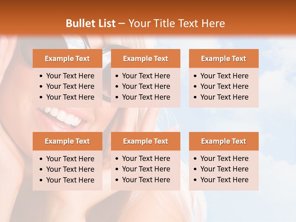 Stylish People Eyes PowerPoint Template