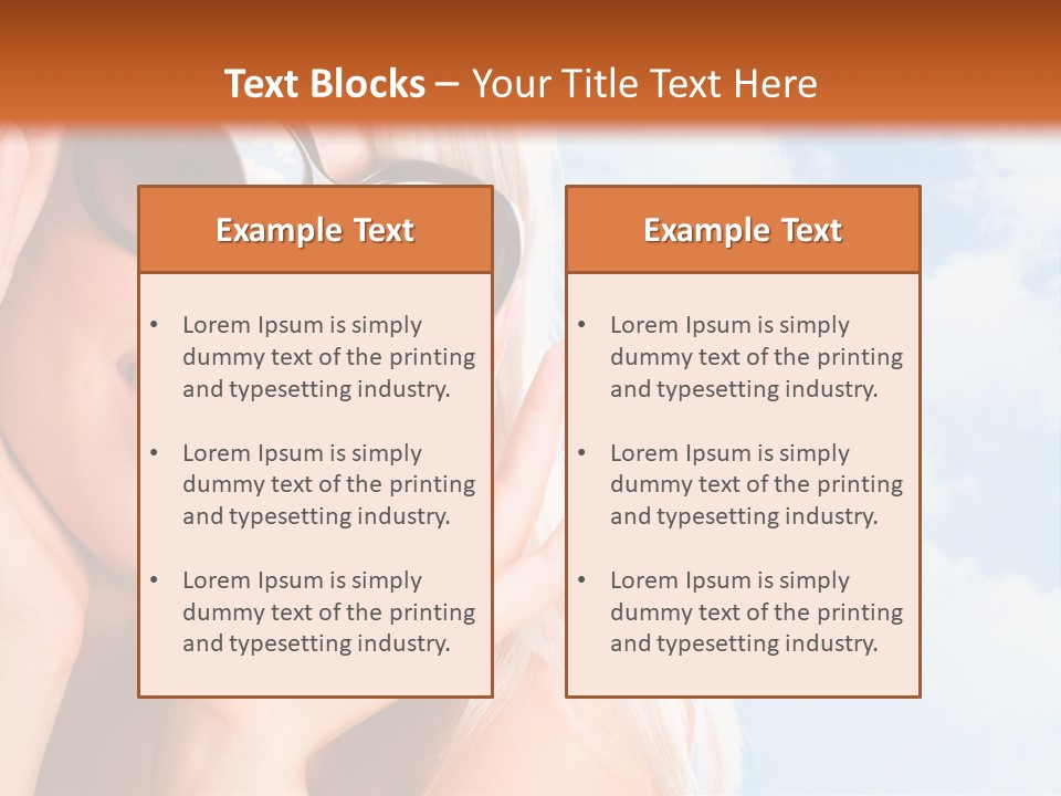 Stylish People Eyes PowerPoint Template