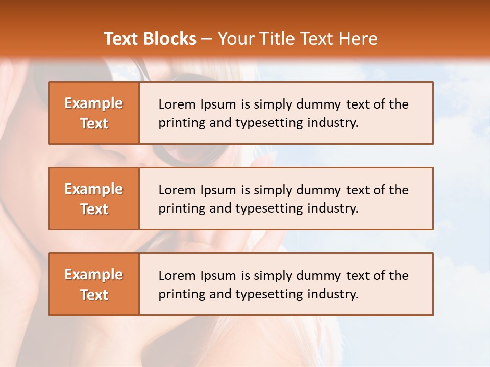 Stylish People Eyes PowerPoint Template