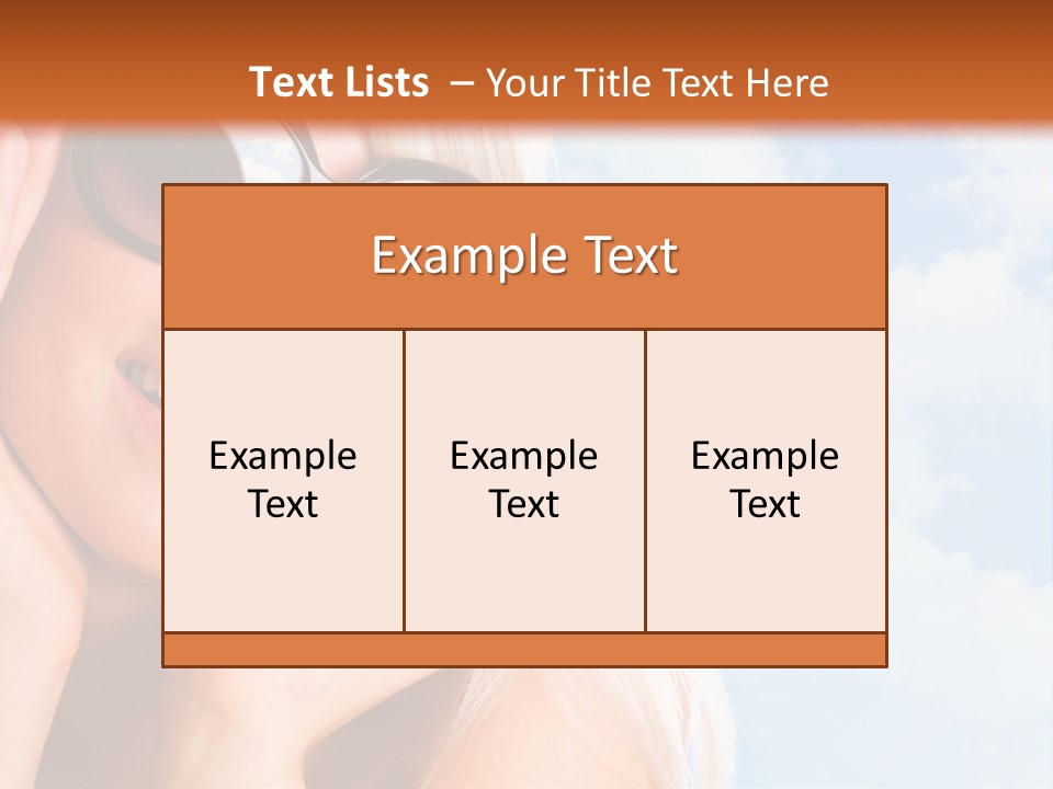 Stylish People Eyes PowerPoint Template