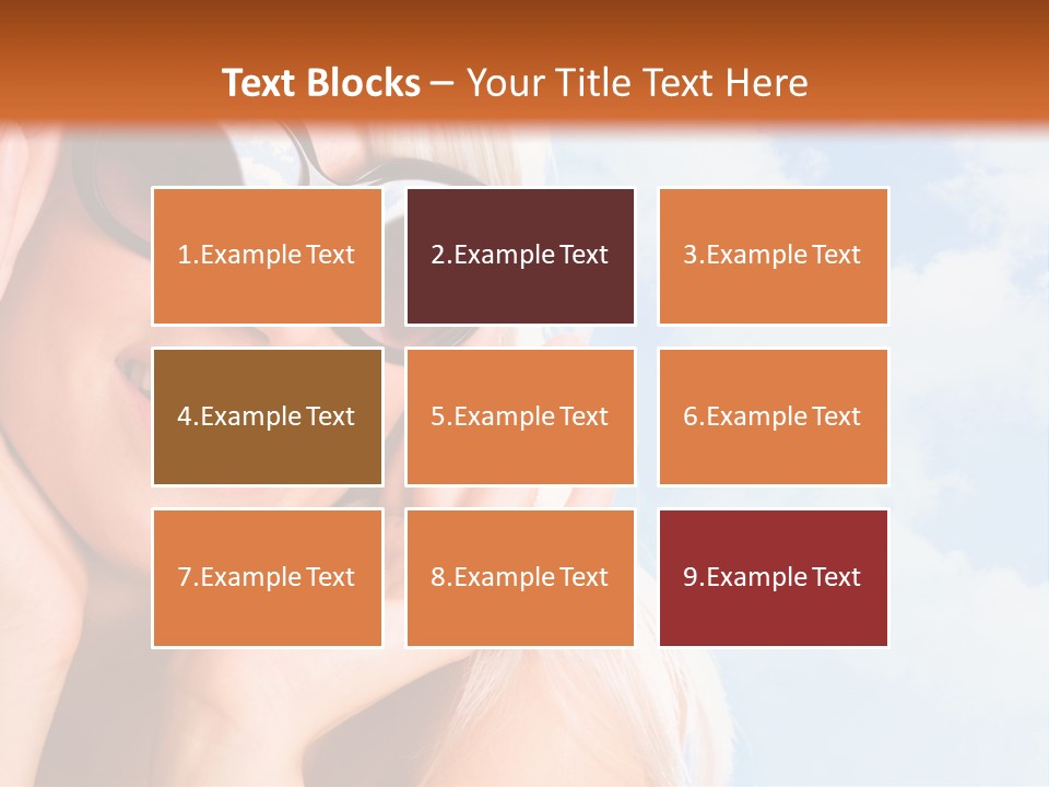 Stylish People Eyes PowerPoint Template