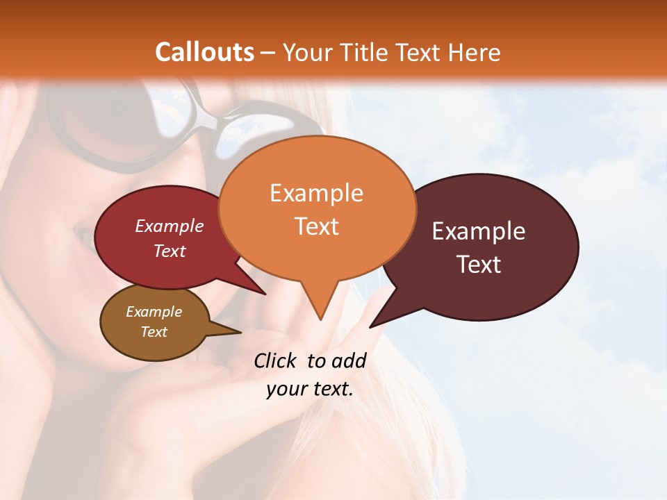 Stylish People Eyes PowerPoint Template