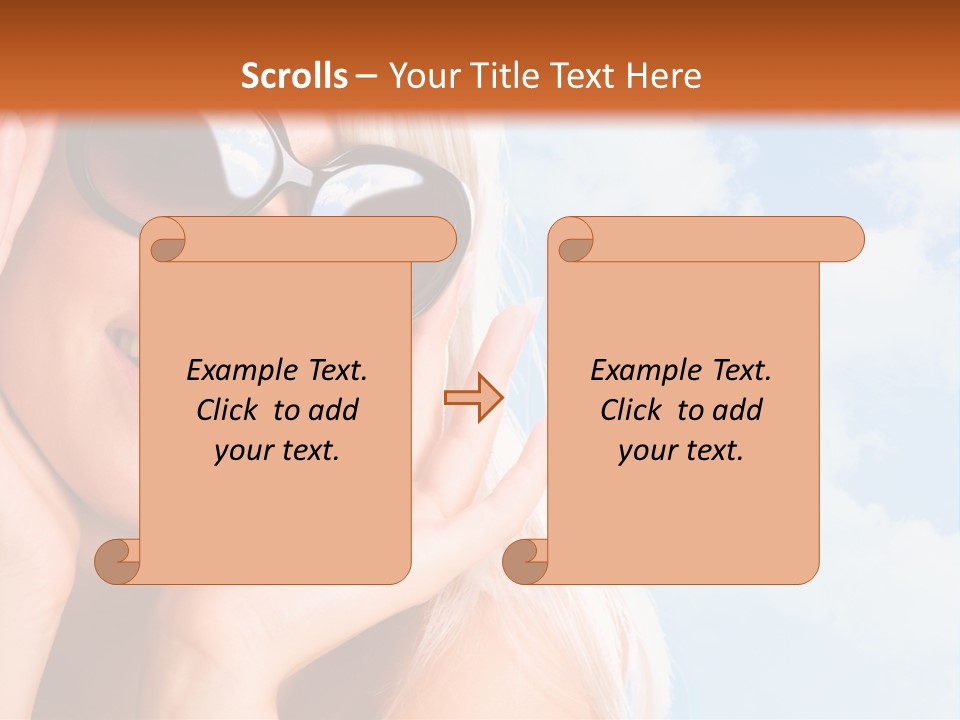 Stylish People Eyes PowerPoint Template
