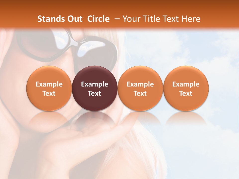 Stylish People Eyes PowerPoint Template