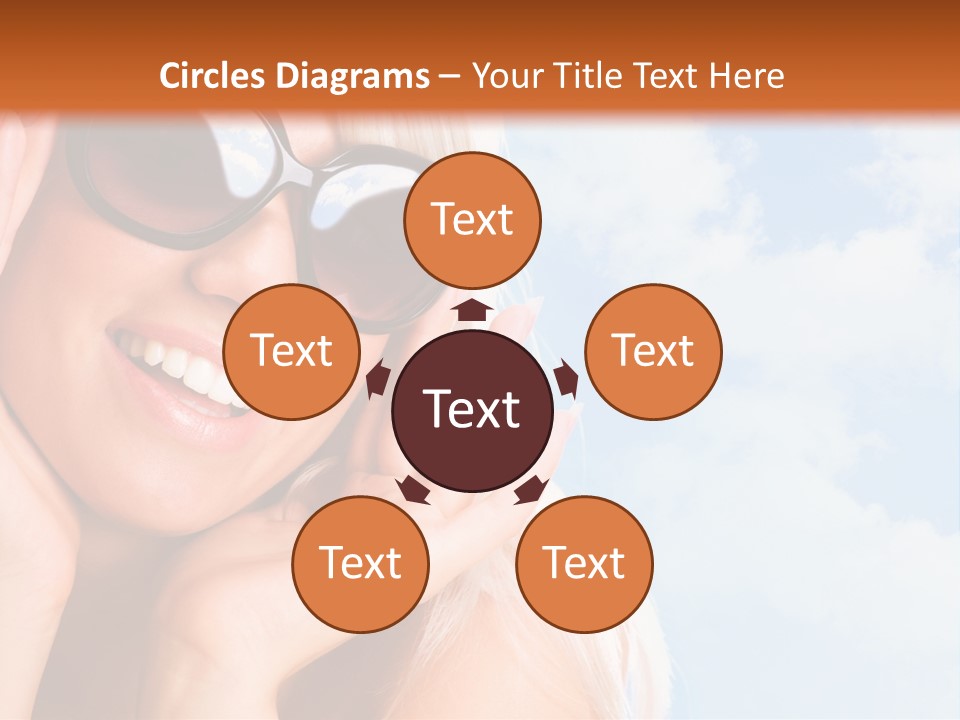 Stylish People Eyes PowerPoint Template