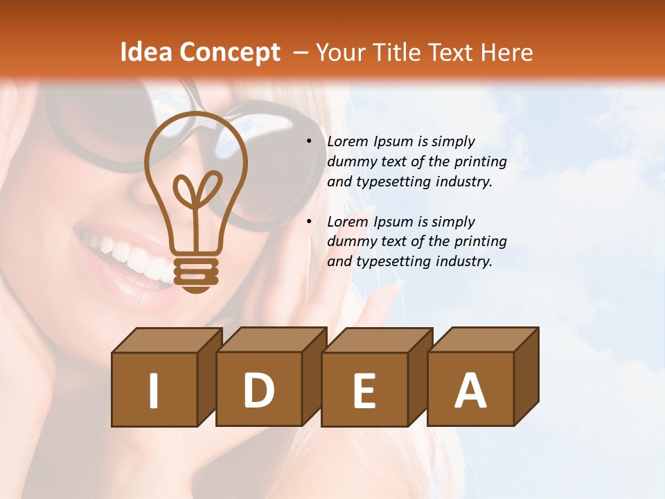 Stylish People Eyes PowerPoint Template