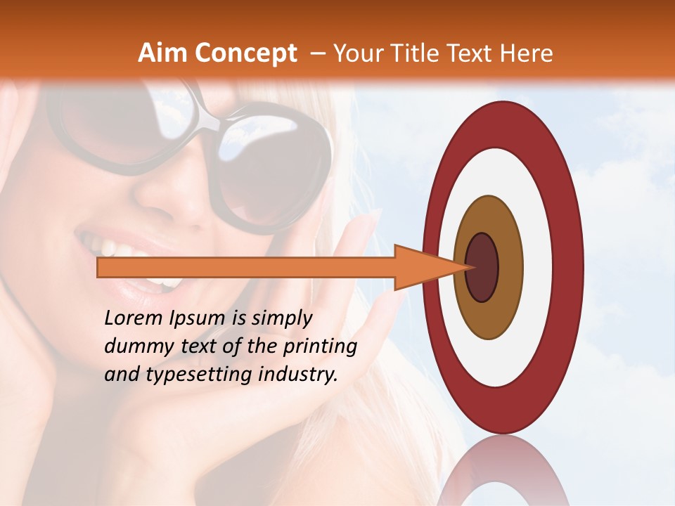 Stylish People Eyes PowerPoint Template