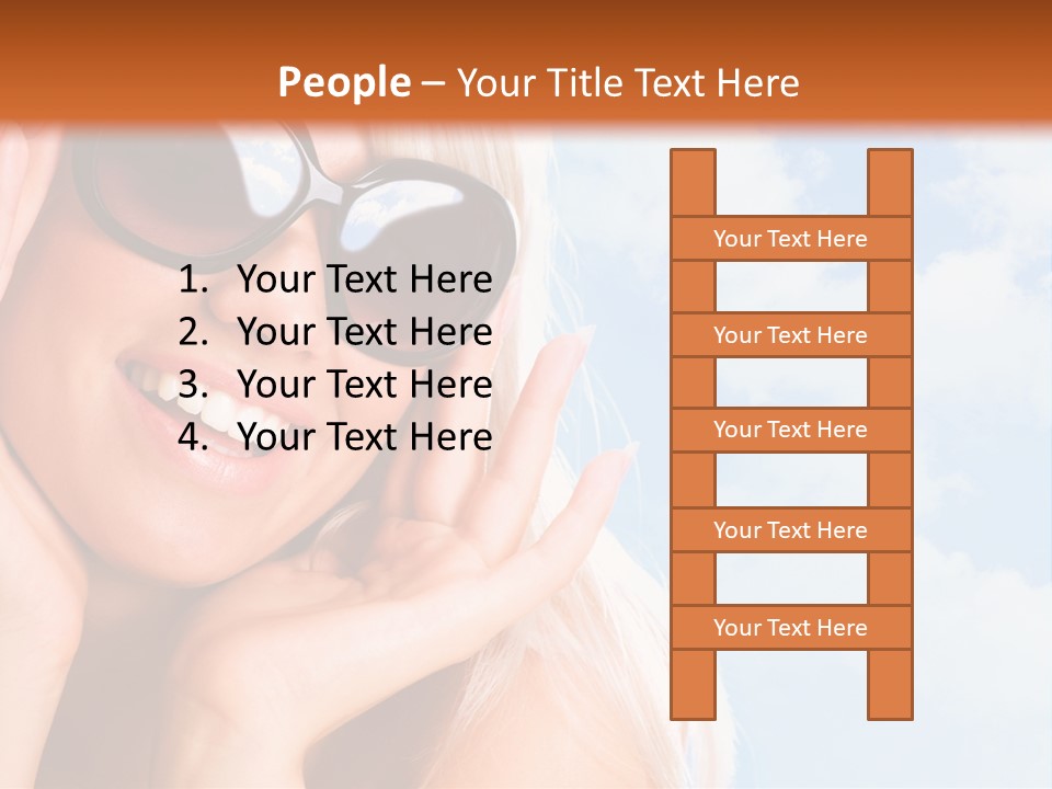 Stylish People Eyes PowerPoint Template