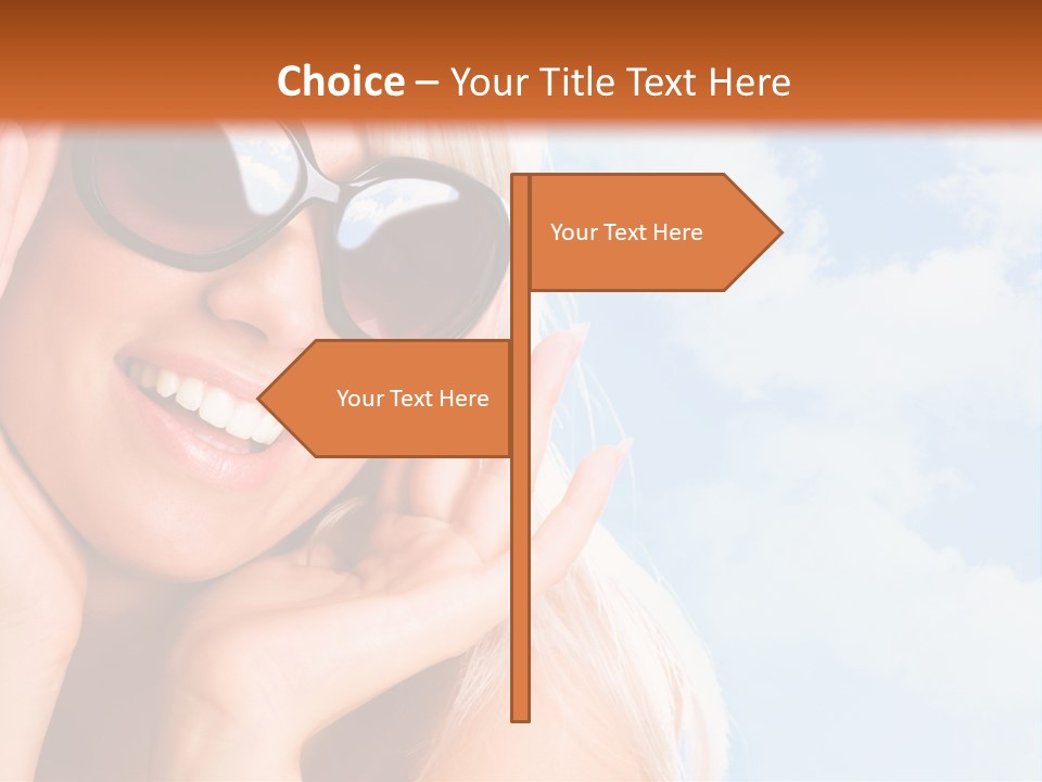 Stylish People Eyes PowerPoint Template