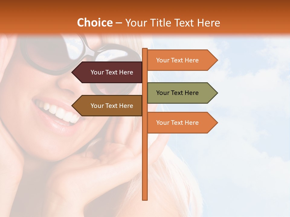 Stylish People Eyes PowerPoint Template