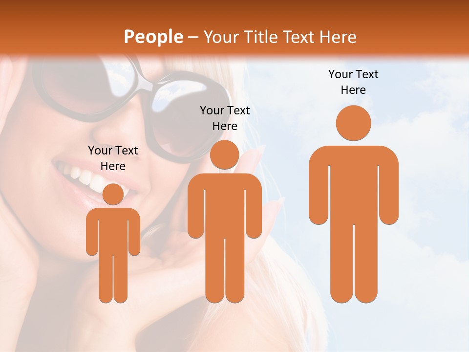 Stylish People Eyes PowerPoint Template