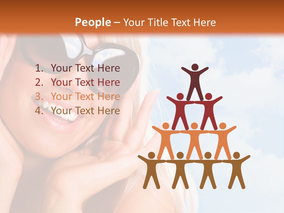 Stylish People Eyes PowerPoint Template
