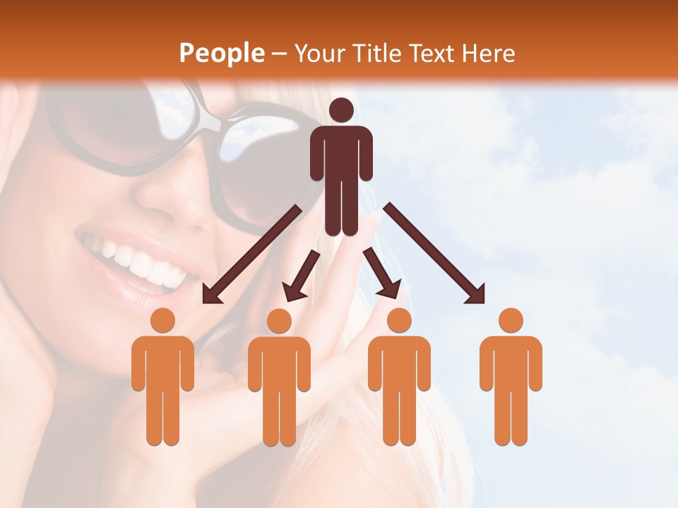 Stylish People Eyes PowerPoint Template