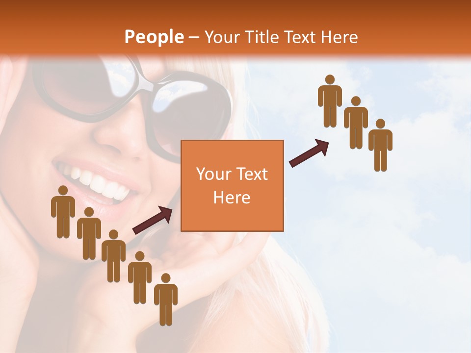 Stylish People Eyes PowerPoint Template