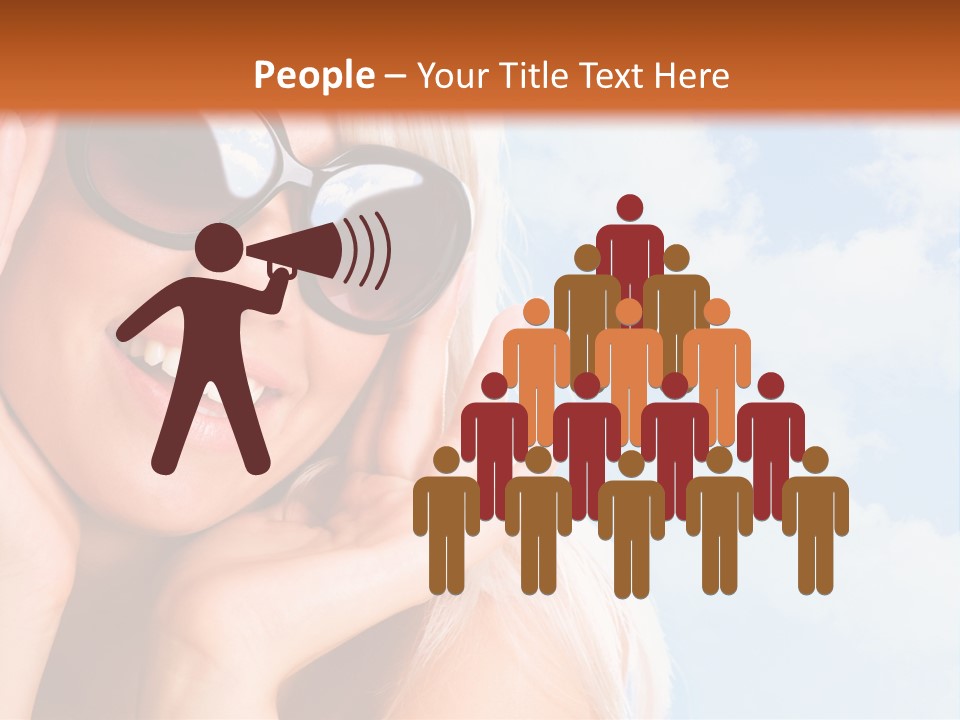 Stylish People Eyes PowerPoint Template