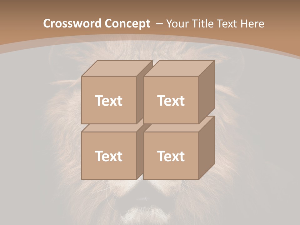 Wild Furry Closeup PowerPoint Template