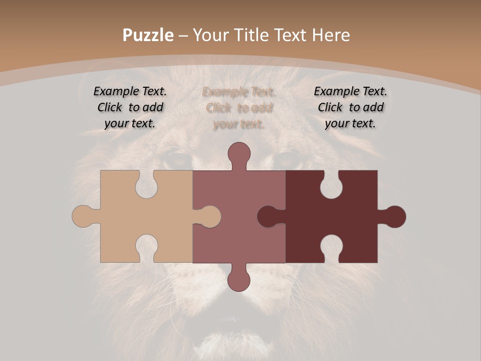 Wild Furry Closeup PowerPoint Template