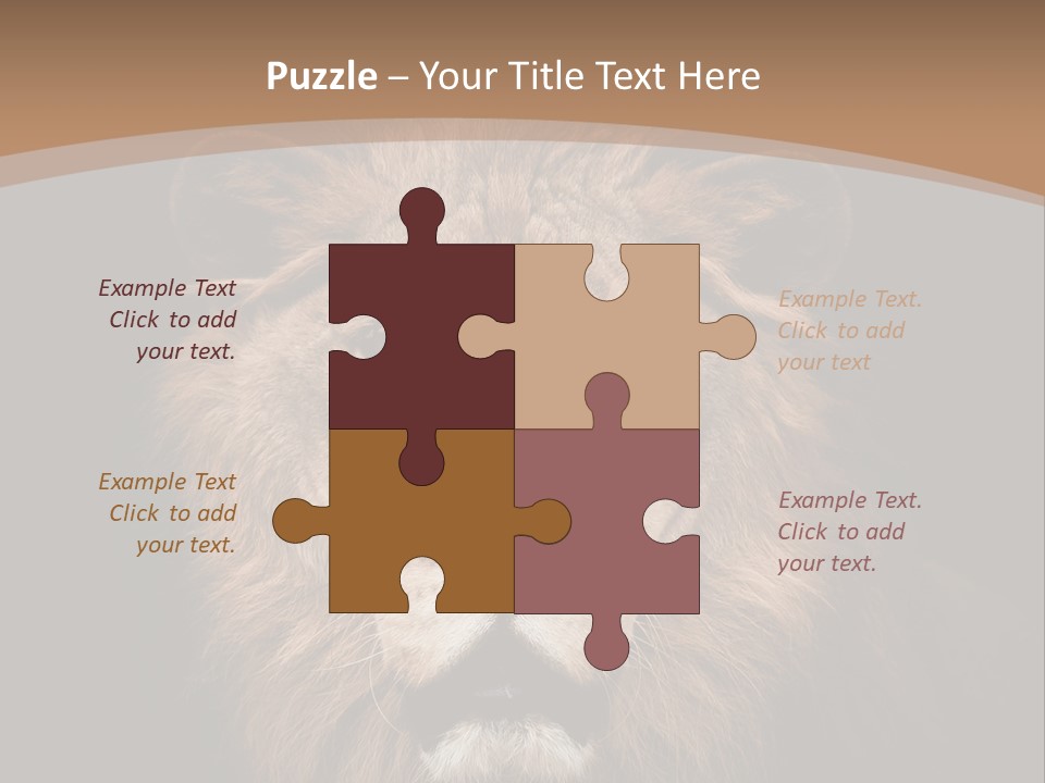 Wild Furry Closeup PowerPoint Template