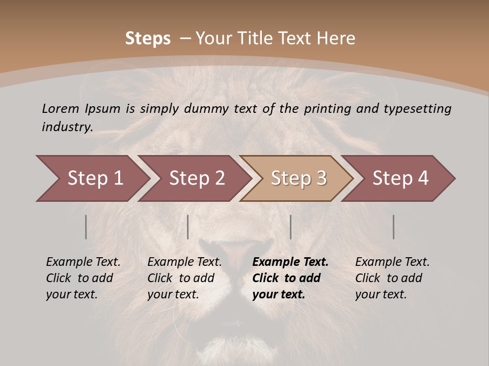 Wild Furry Closeup PowerPoint Template