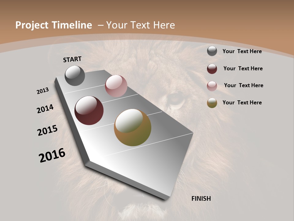 Wild Furry Closeup PowerPoint Template