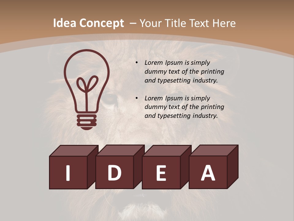 Wild Furry Closeup PowerPoint Template