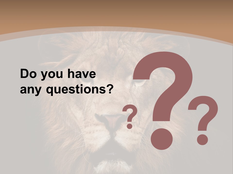 Wild Furry Closeup PowerPoint Template