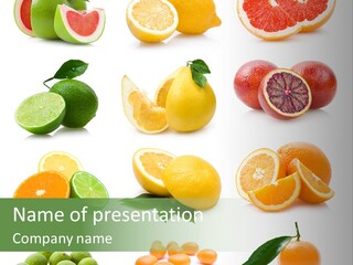 Slice Sweet Lime PowerPoint Template