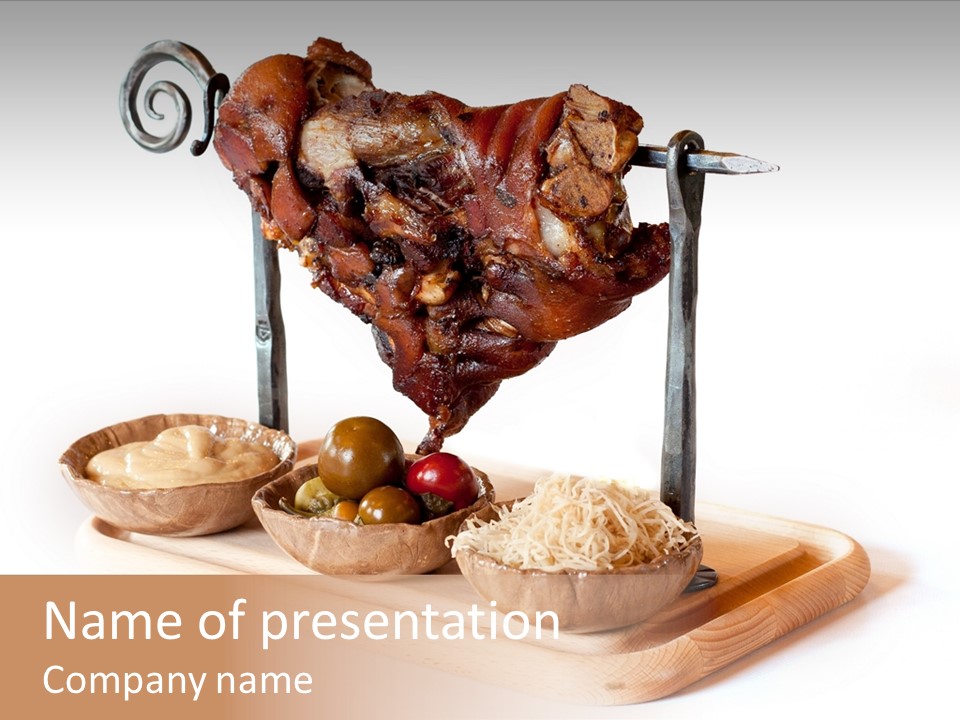 Roasted Eisbein Dinner PowerPoint Template