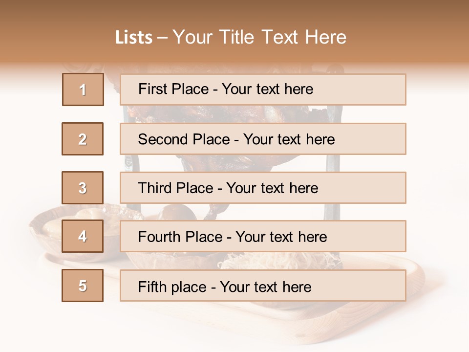 Roasted Eisbein Dinner PowerPoint Template