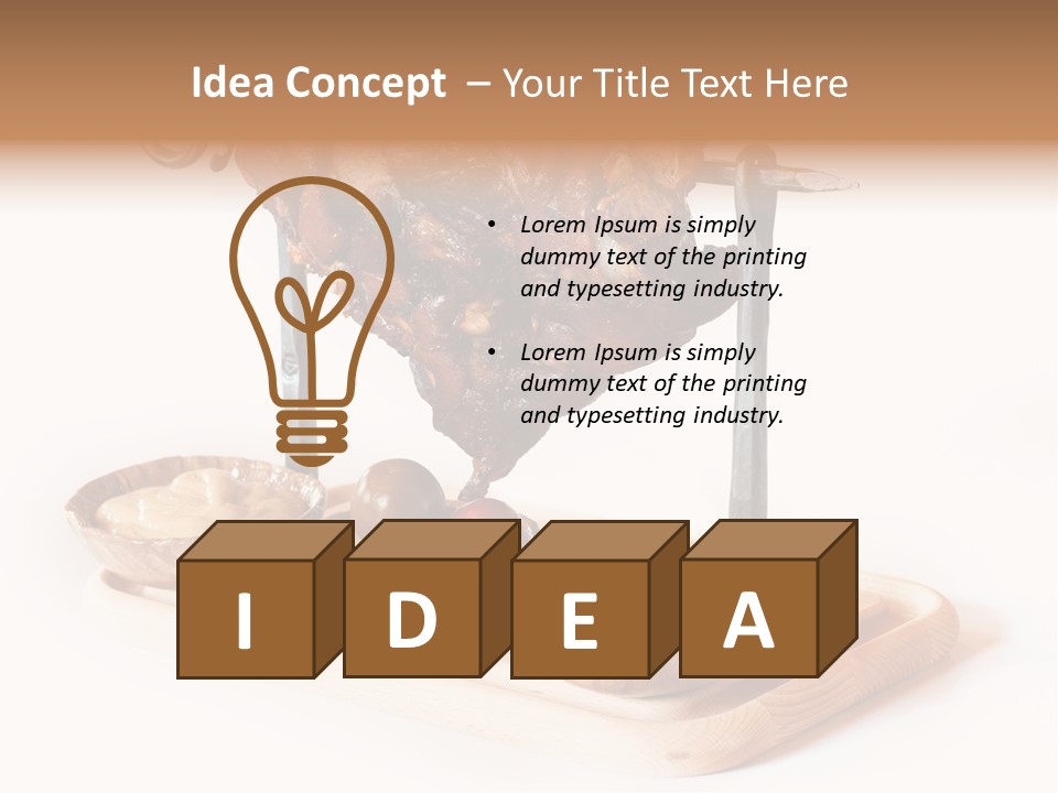 Roasted Eisbein Dinner PowerPoint Template