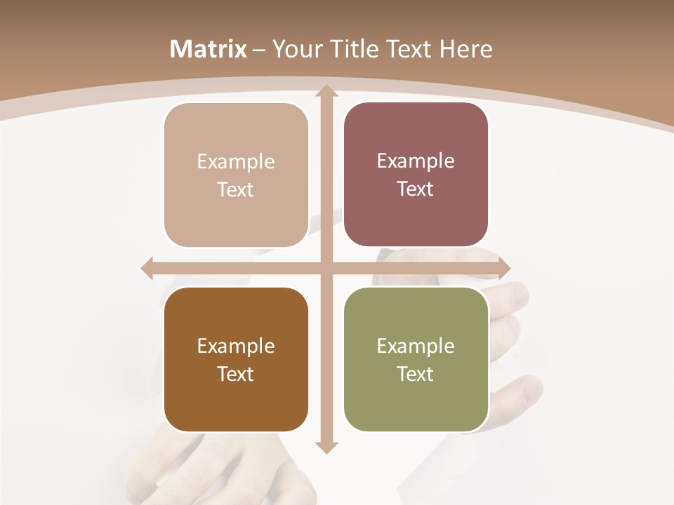 Sheet Background Hands PowerPoint Template