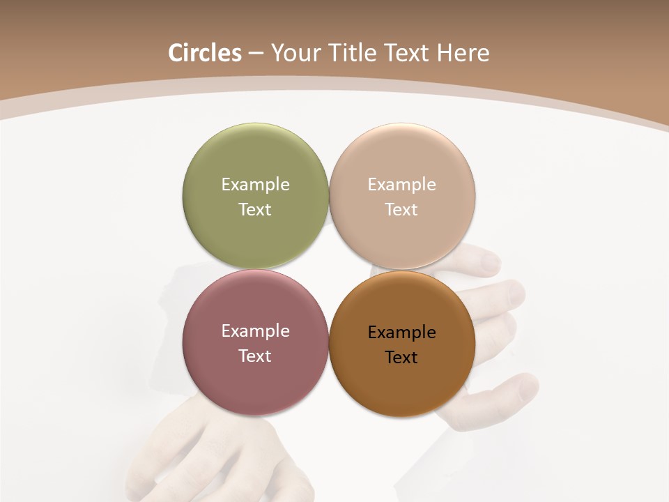 Sheet Background Hands PowerPoint Template