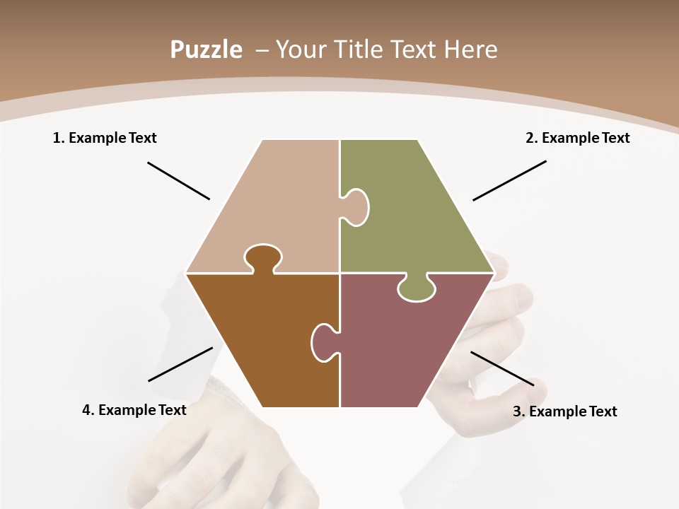 Sheet Background Hands PowerPoint Template