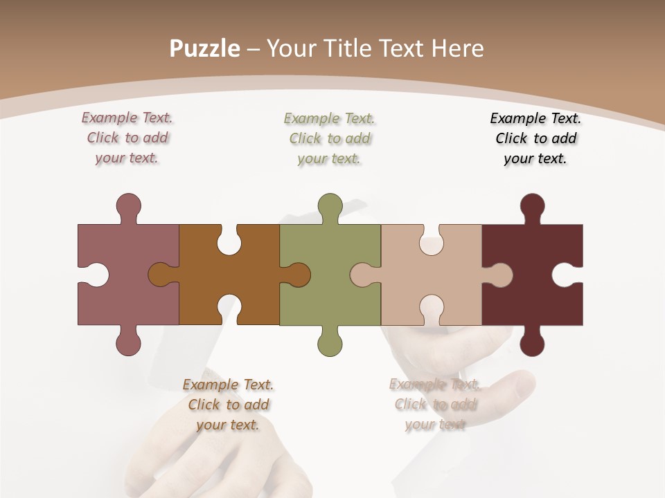 Sheet Background Hands PowerPoint Template