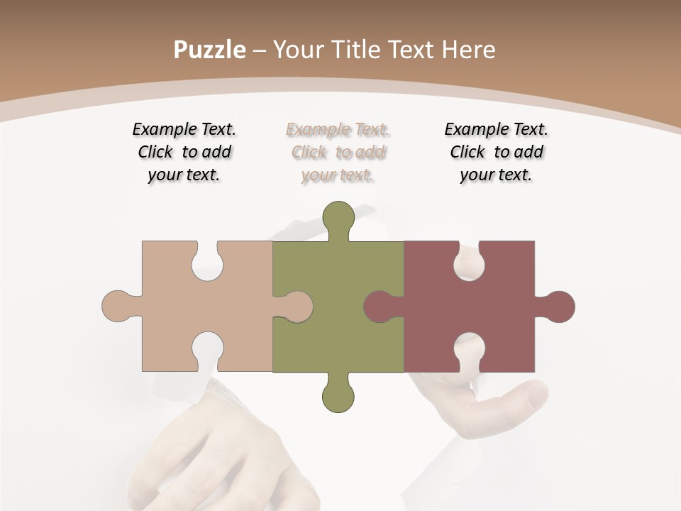 Sheet Background Hands PowerPoint Template