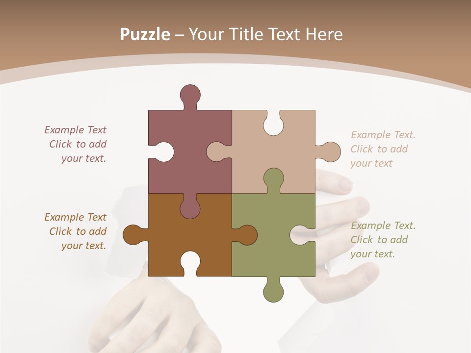 Sheet Background Hands PowerPoint Template