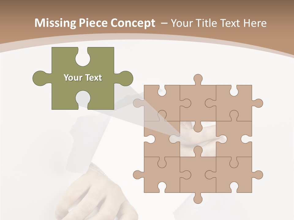 Sheet Background Hands PowerPoint Template