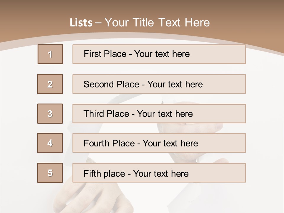 Sheet Background Hands PowerPoint Template