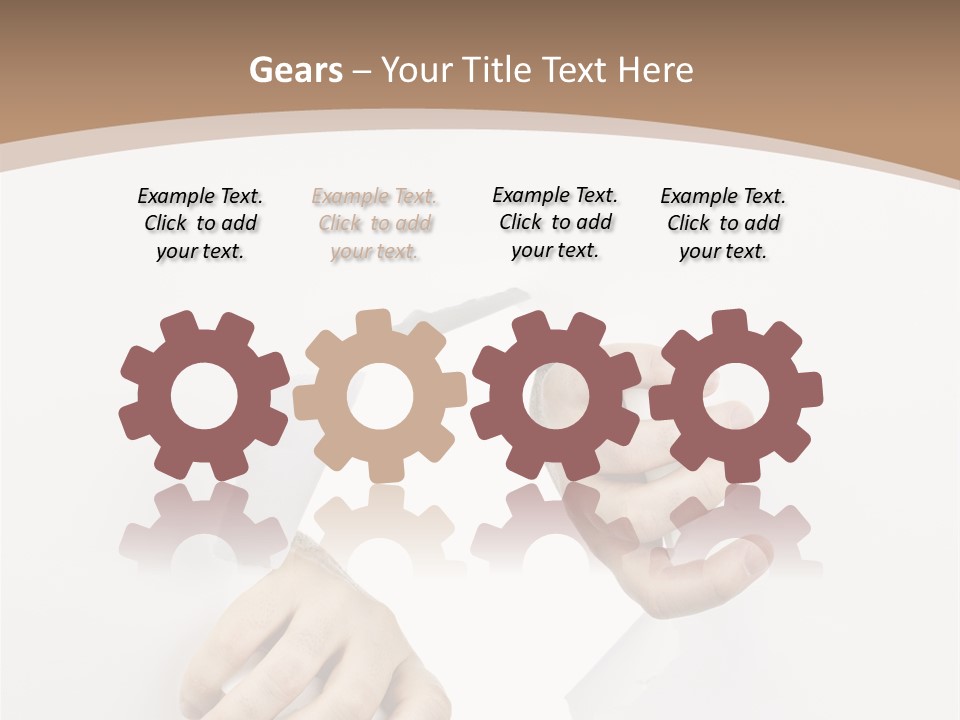 Sheet Background Hands PowerPoint Template