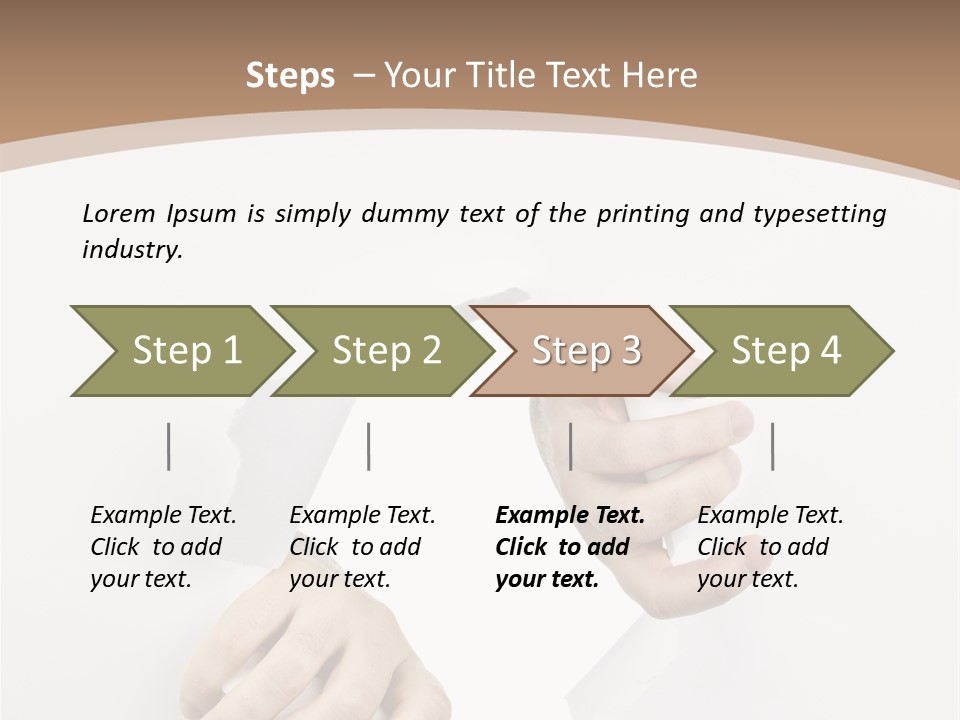 Sheet Background Hands PowerPoint Template