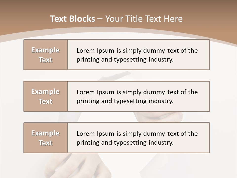 Sheet Background Hands PowerPoint Template