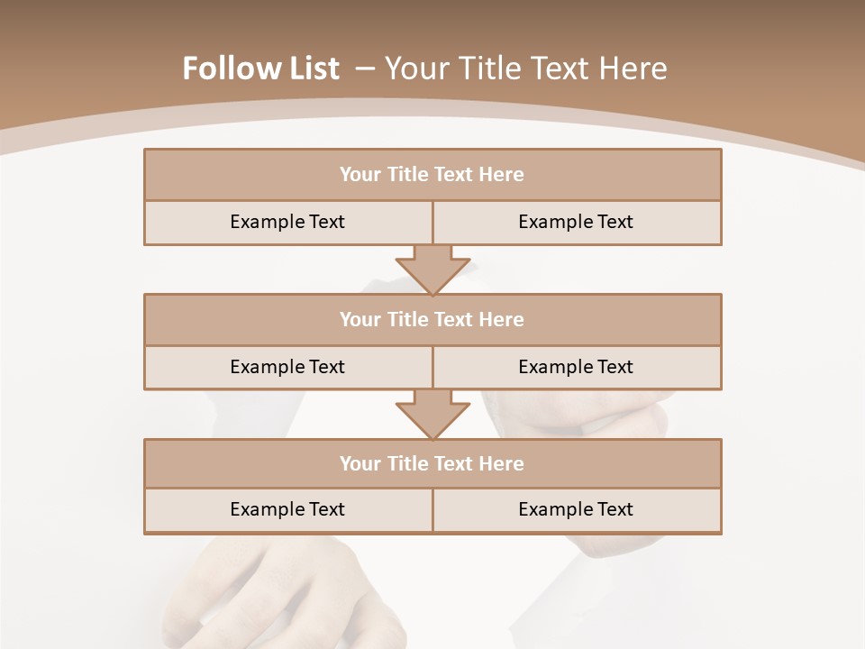 Sheet Background Hands PowerPoint Template