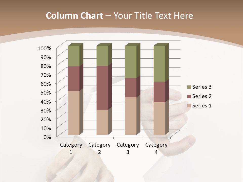 Sheet Background Hands PowerPoint Template