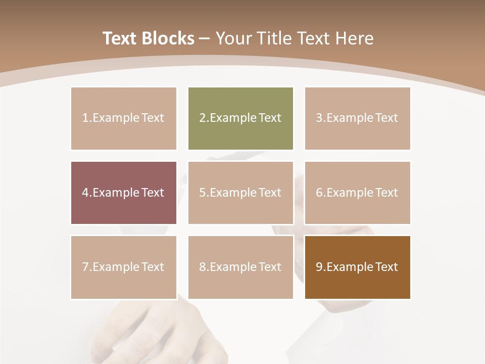 Sheet Background Hands PowerPoint Template
