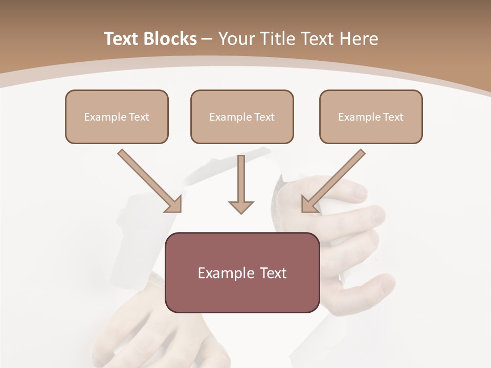 Sheet Background Hands PowerPoint Template