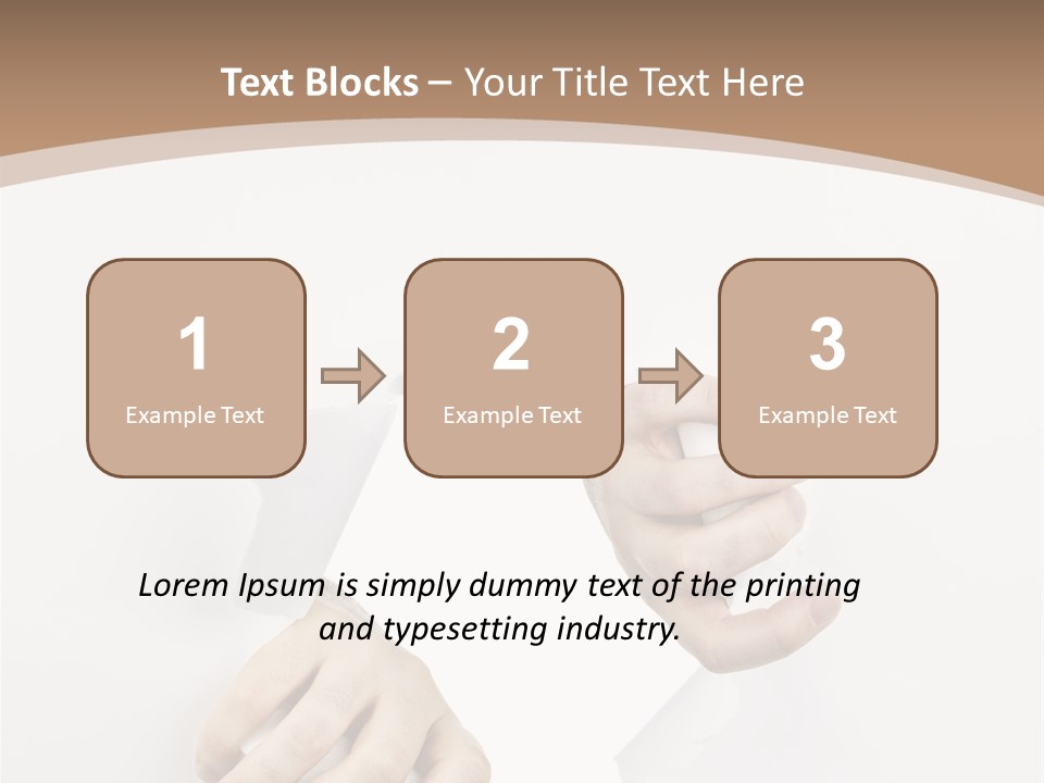 Sheet Background Hands PowerPoint Template