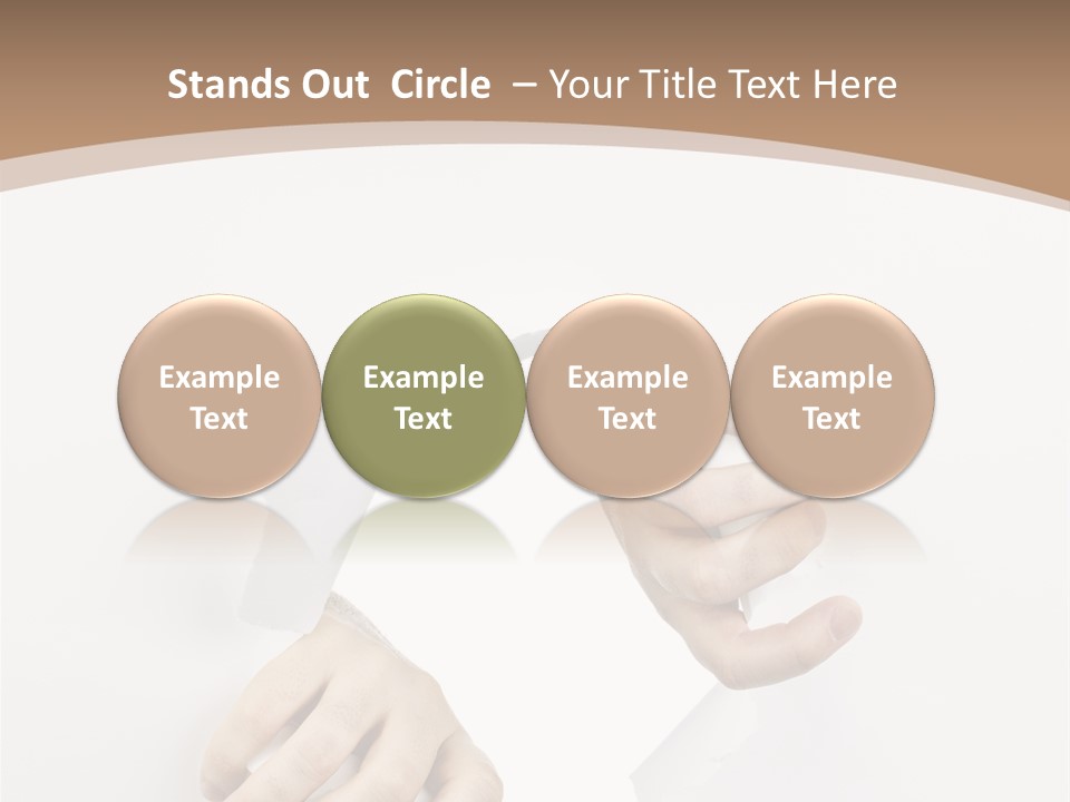 Sheet Background Hands PowerPoint Template