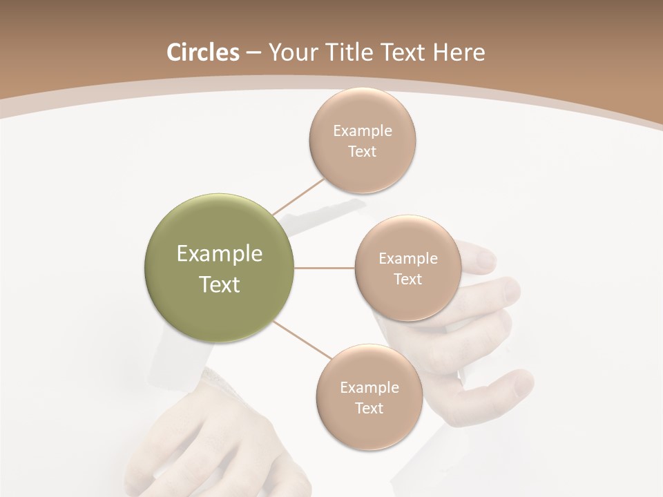 Sheet Background Hands PowerPoint Template